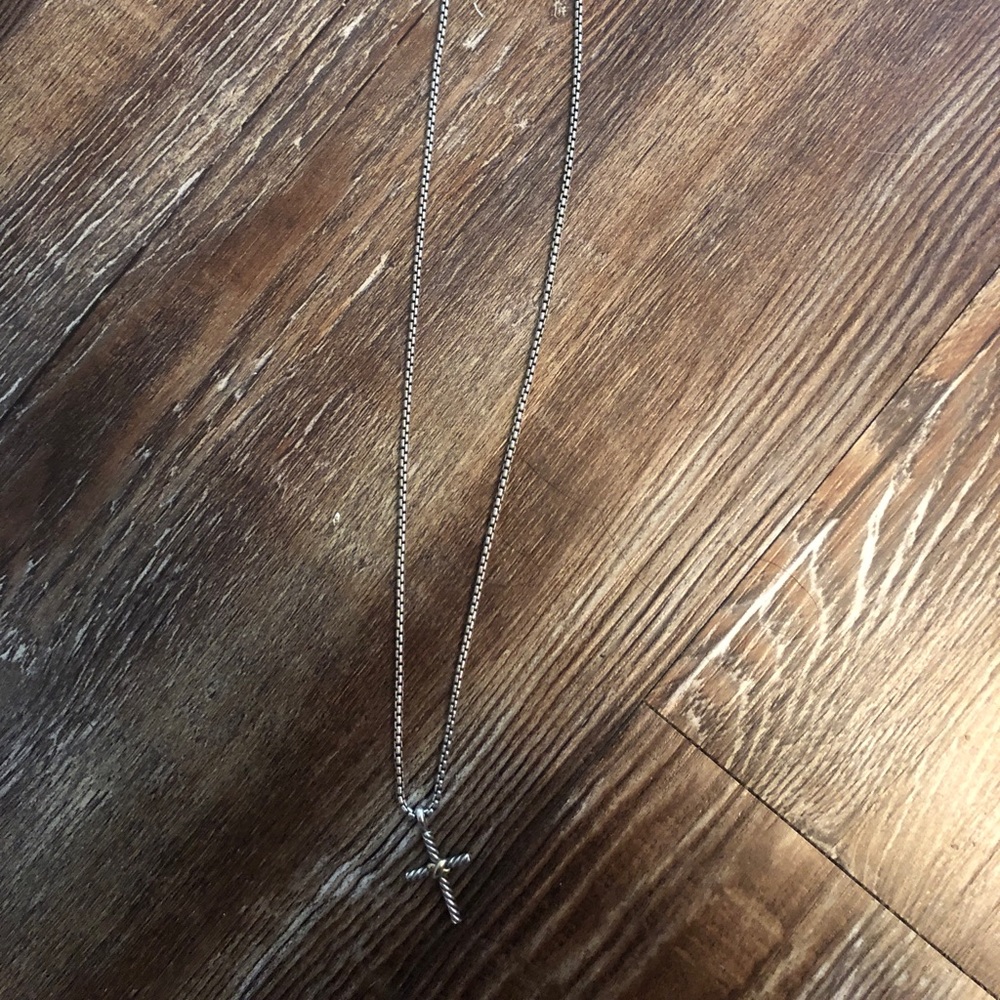 David Yurman Petite X Cross Necklace